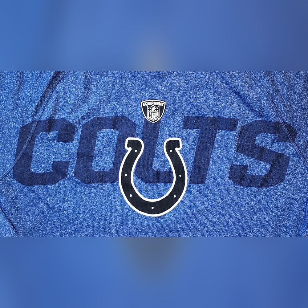 Reebok Indianapolis Colts Long Sleeve PlayDry Speedwick Workout Size Medium - Picture 3 of 9
